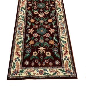 KAOUD RUGS 2.7X12 RUNNER BURGUNDY GARDEN AREA RUG