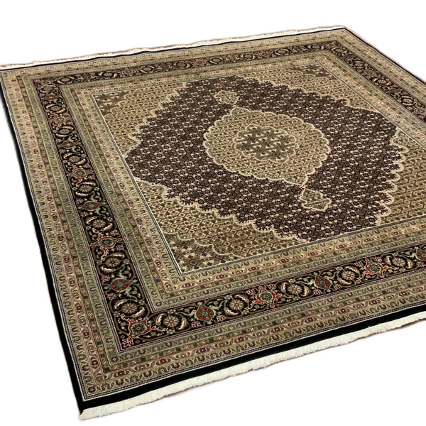 KAOUD RUGS 8X8.3 SQUARE BLACK TABRIZ-M AREA RUG