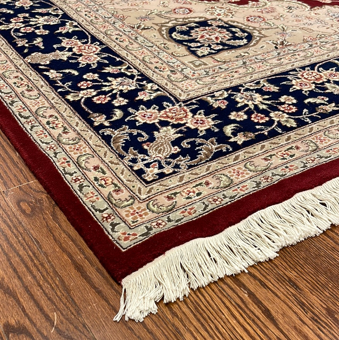 Kaoud Rugs Hand Knotted BURGUNDY WOOL ANT. VERAMINE