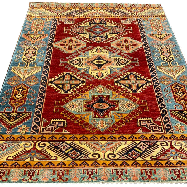 KAOUD RUGS 5.10X8.8 RECTANGLE RED ANT. SHIRAZ-S AREA RUG