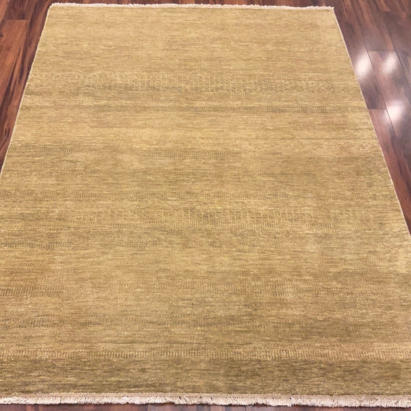 KAOUD RUGS 5X7 RECTANGLE LIGHT GREEN GABBEH AREA RUG