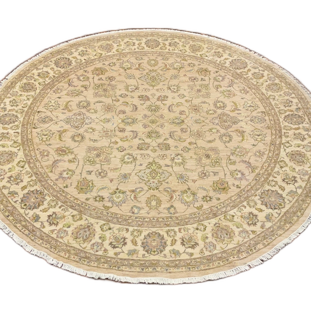 KAOUD RUGS 10X10.1 ROUND BEIGE ANT. MAHAL AREA RUG