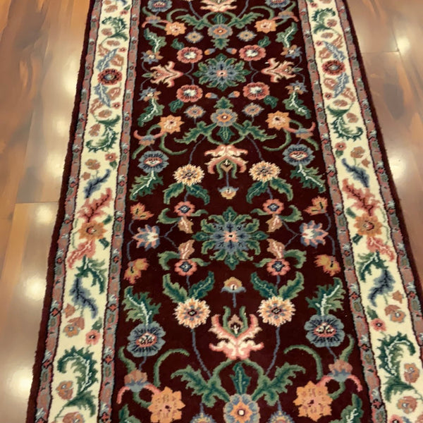 KAOUD RUGS 2.7X12 RUNNER BURGUNDY GARDEN AREA RUG