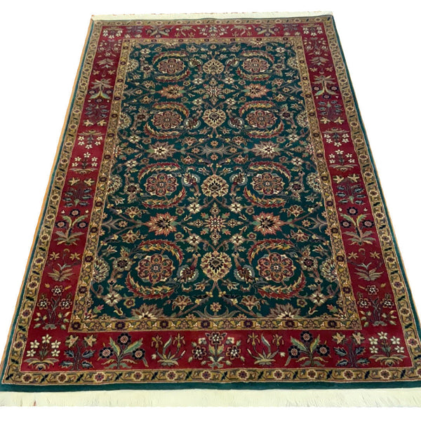 Kaoud Rugs 4X6.8 Rectangle DARK GREEN HERATI Area Rug