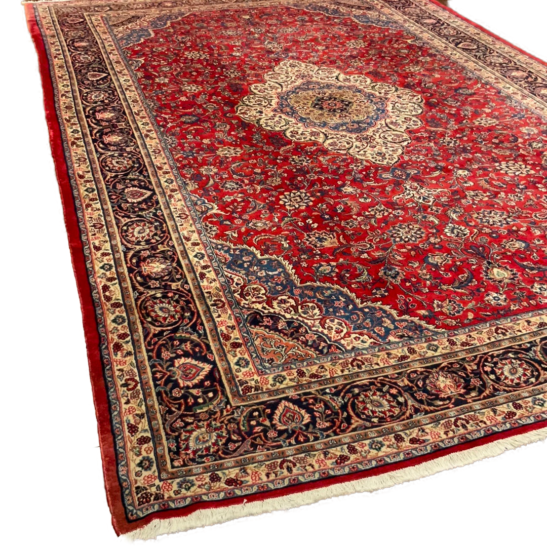 KAOUD RUGS 10.2X16.3 RECTANGLE RED KAZVIN AREA RUG