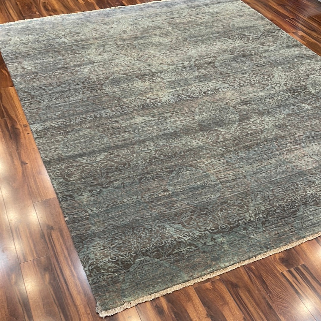 KAOUD RUGS 7.10X9.11 RECTANGLE LIGHT GREEN CONTEMP AREA RUG