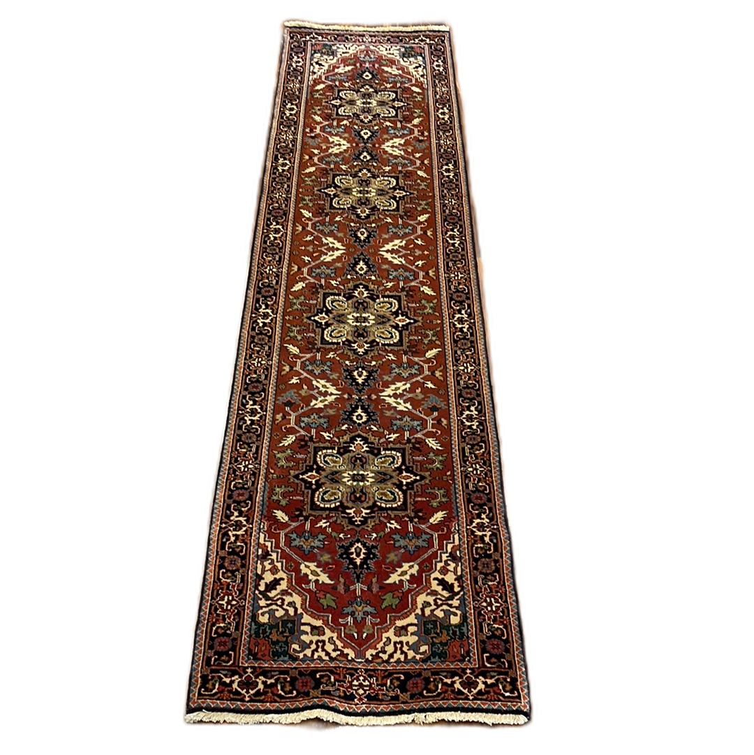 KAOUD RUGS 2.6X11.7 RUNNER RUST HERIZ AREA RUG