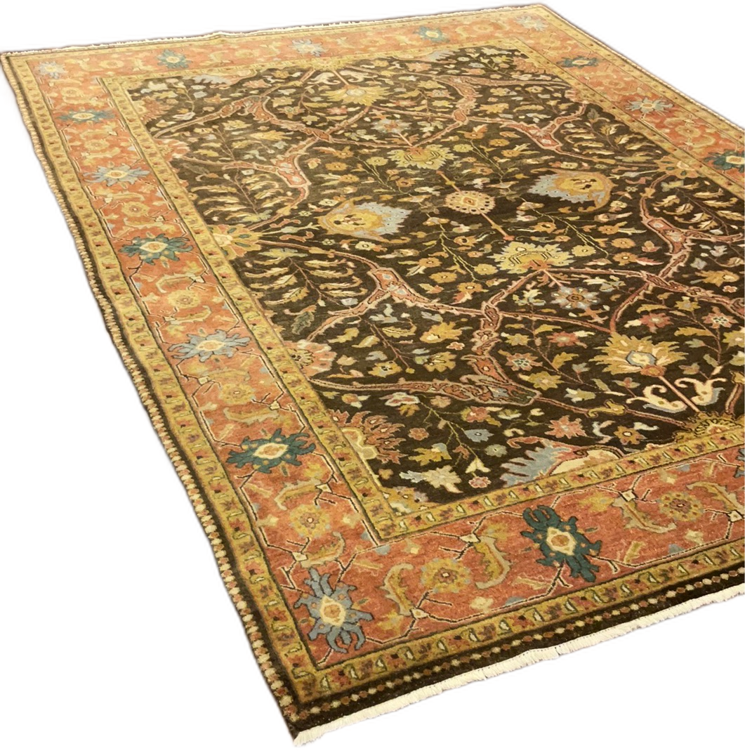 KAOUD RUGS 8'6" X 11'8" RECTANGLE BROWN ANT. MAHAL AREA RUG