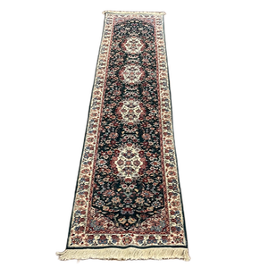 KAOUD RUGS 2.6X12 RUNNER DARK GREEN TABRIZ AREA RUG