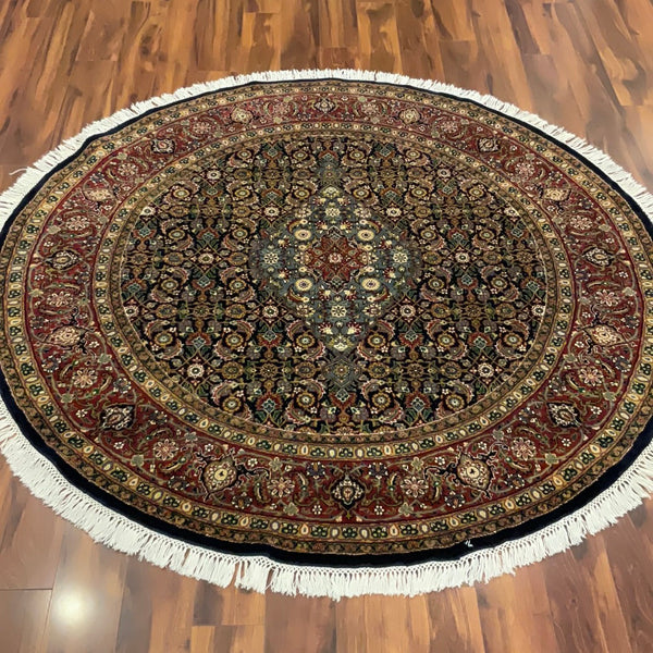 KAOUD RUGS 6X6 ROUND NAVY ANT. HAMADAN AREA RUG