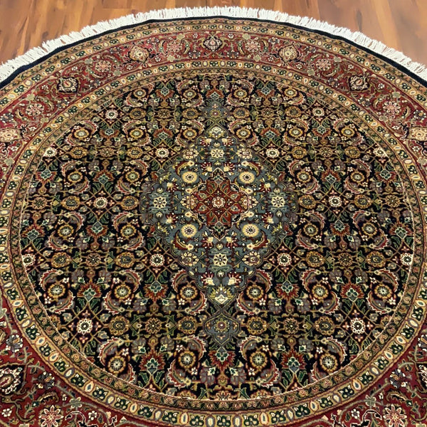 KAOUD RUGS 6X6 ROUND NAVY ANT. HAMADAN AREA RUG