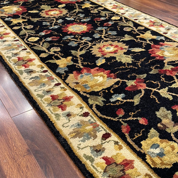 KAOUD RUGS 2.6X12 RUNNER BLACK MAHAL AREA RUG