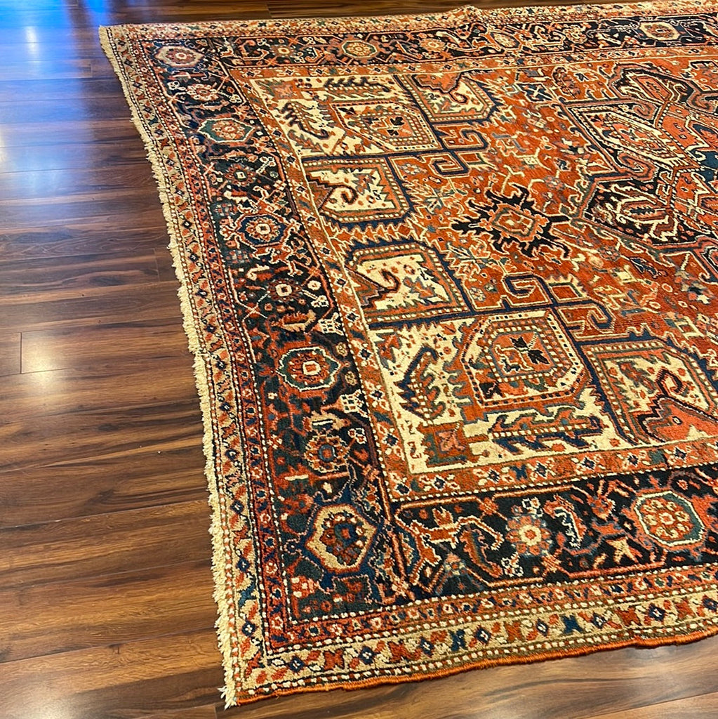 Kaoud Rugs Hand Knotted RUST WOOL ANT. SHIRAZ