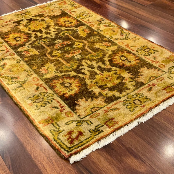 KAOUD RUGS 2X3.1 RECTANGLE BROWN ANT. OUSHAK AREA RUG