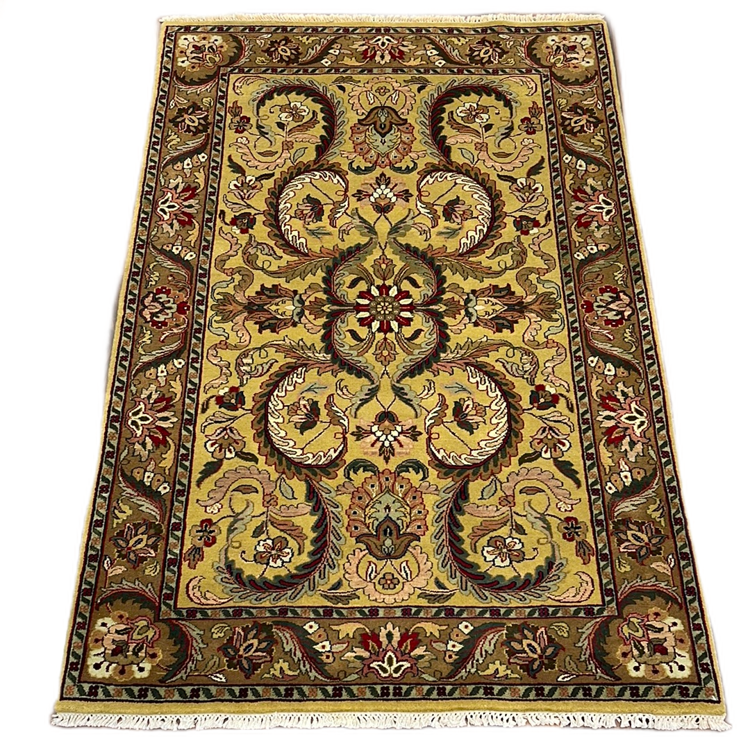 Ant Rug Kaoud Rugs HAND KNOTTED GOLD WOOL ANT. MAHAL