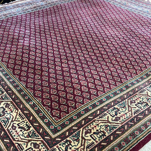 KAOUD RUGS 5'2" X 5'1" SQUARE BURGUNDY SEREBAN AREA RUG