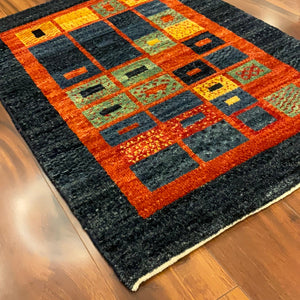 KAOUD RUGS 2X2.11 RECTANGLE NAVY GABBEH AREA RUG