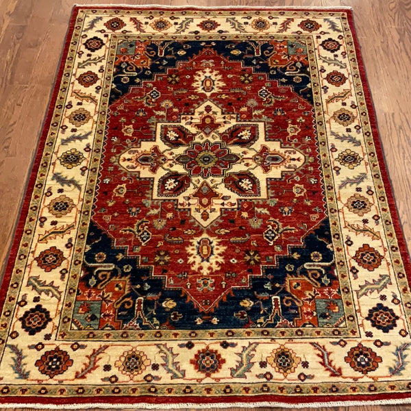 Kaoud Rugs 3.10X5.8 Rectangle RUST ANT. SERAPI Area Rug