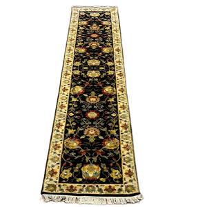 KAOUD RUGS 2.6X12 RUNNER BLACK MAHAL AREA RUG