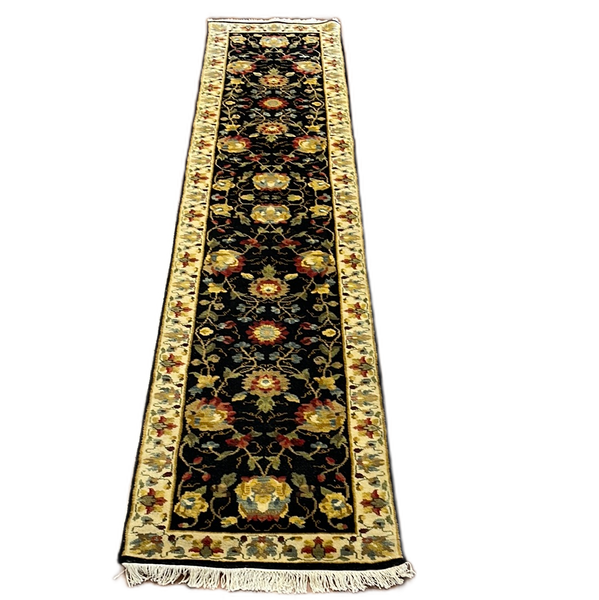 KAOUD RUGS 2.6X12 RUNNER BLACK MAHAL AREA RUG