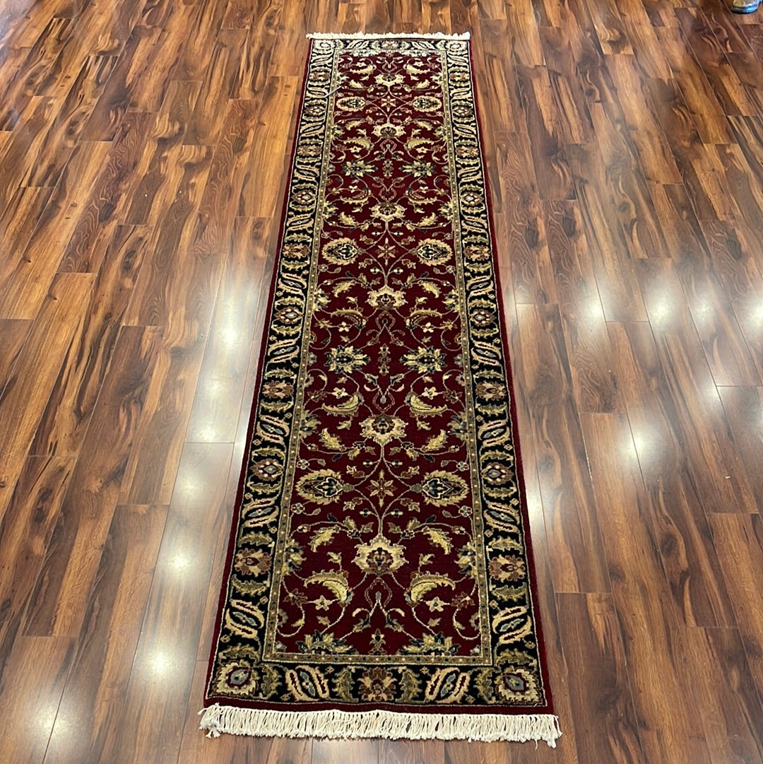 Kaoud Rugs HAND KNOTTED BURGUNDY WOOL GABBEH