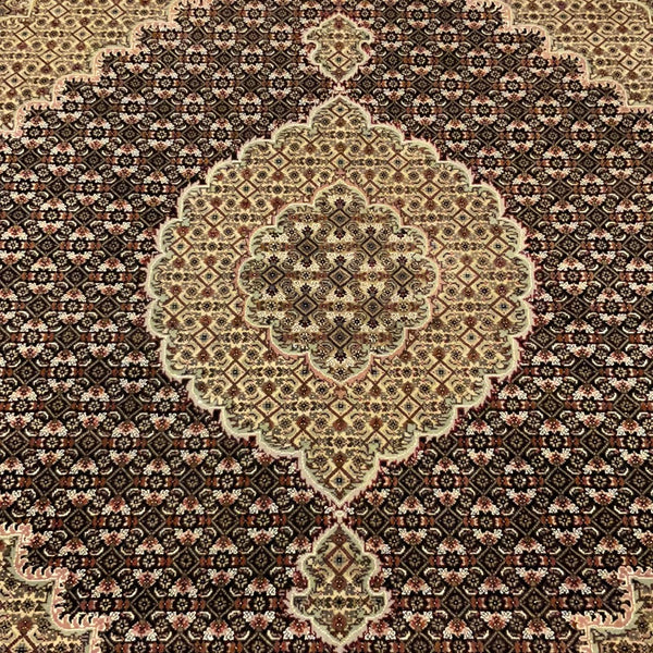 KAOUD RUGS 8X8.3 SQUARE BLACK TABRIZ-M AREA RUG