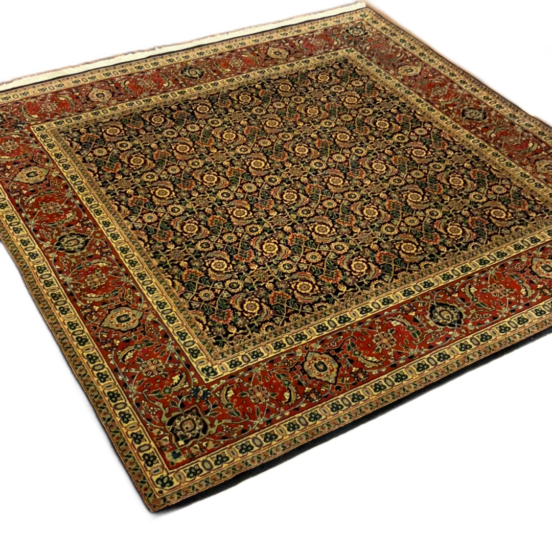 KAOUD RUGS 6X6 SQUARE NAVY HAMADAN AREA RUG