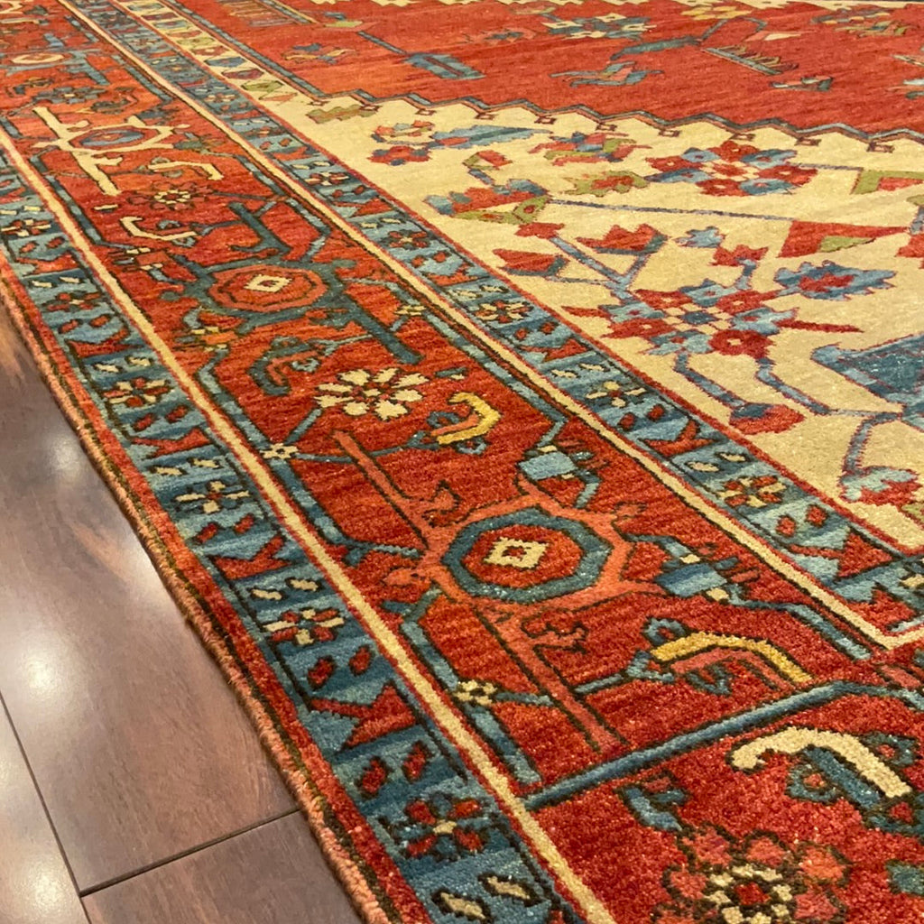 Ant Rug Kaoud Rugs HAND KNOTTED RUST WOOL TABRIZ