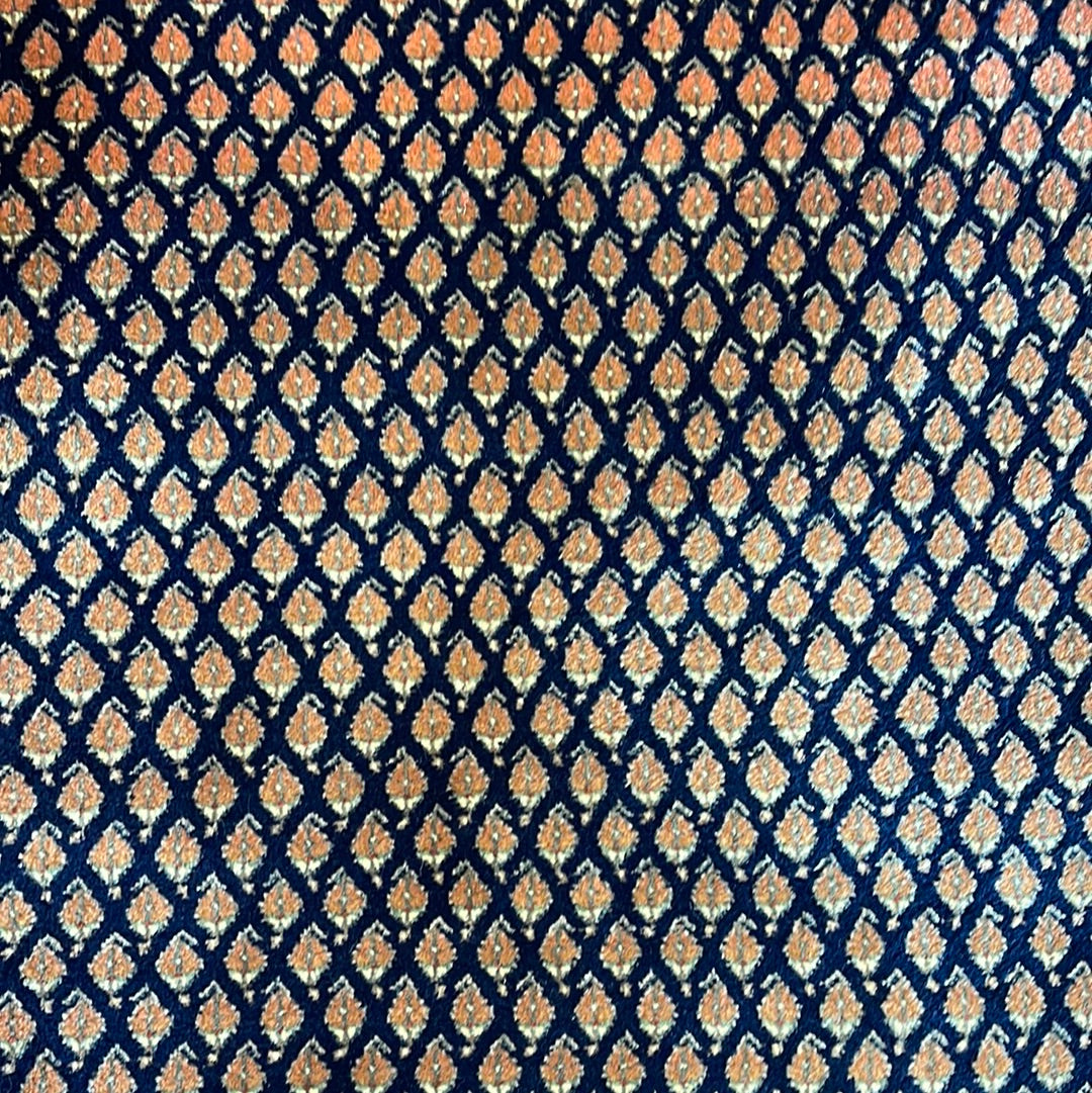 Kaoud Rugs HAND KNOTTED NAVY WOOL KESHAN
