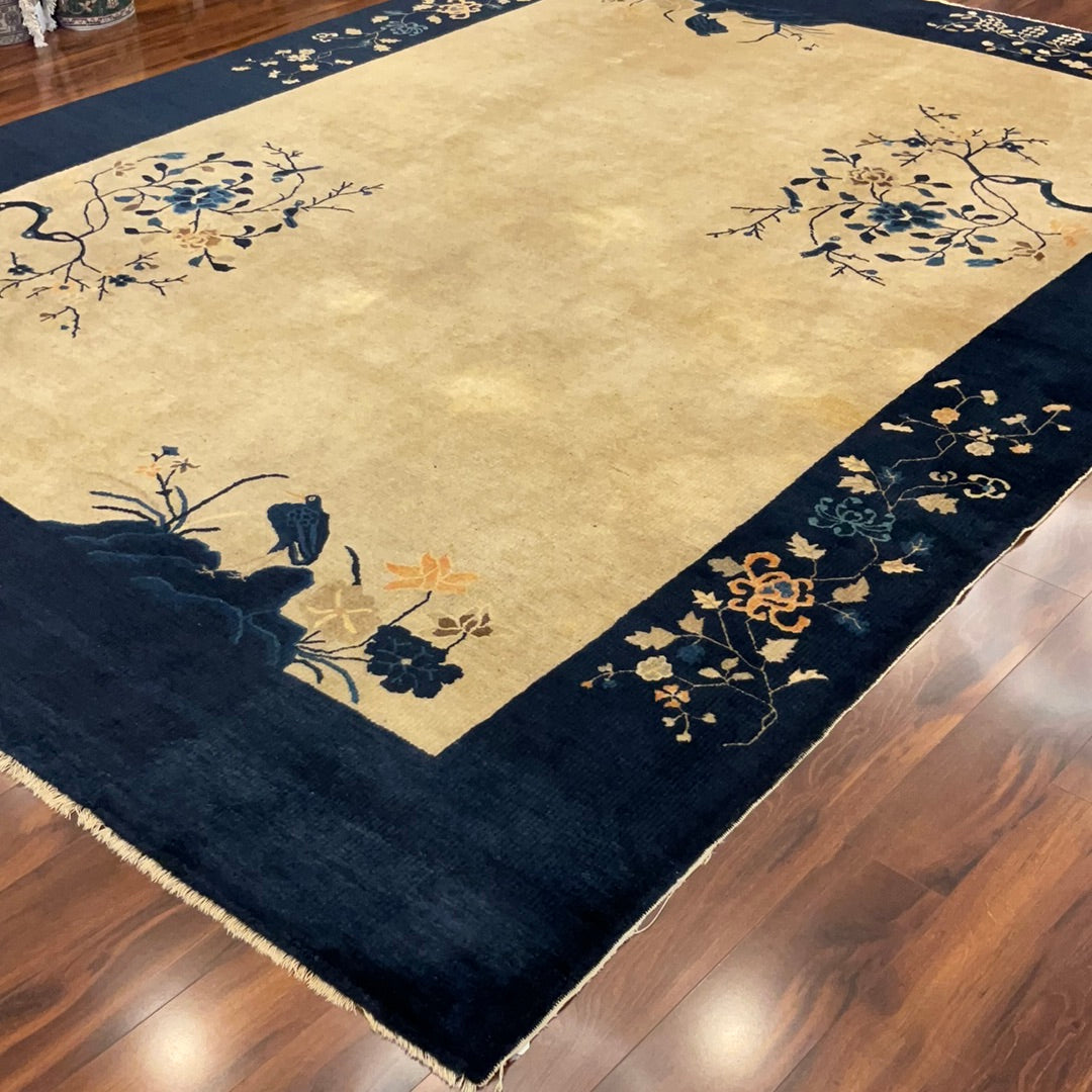 Kaoud Rugs HAND KNOTTED BIEGE WOOL EA