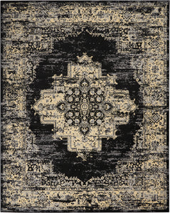 Nourison Grafix GRF14 Black Area Rug  Black