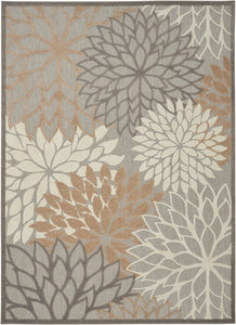 Nourison Aloha ALH05 Natural Area Rug  Grey