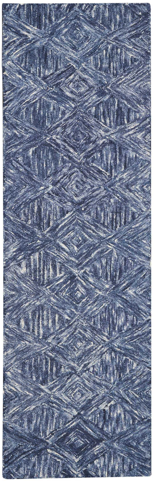 Nourison Linked LNK01 Denim Area Rug  Blue