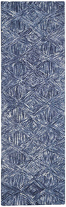 Nourison Linked LNK01 Denim Area Rug  Blue