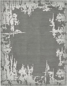 Nourison Symmetry SMM02 Grey/Beige Area Rug  Grey