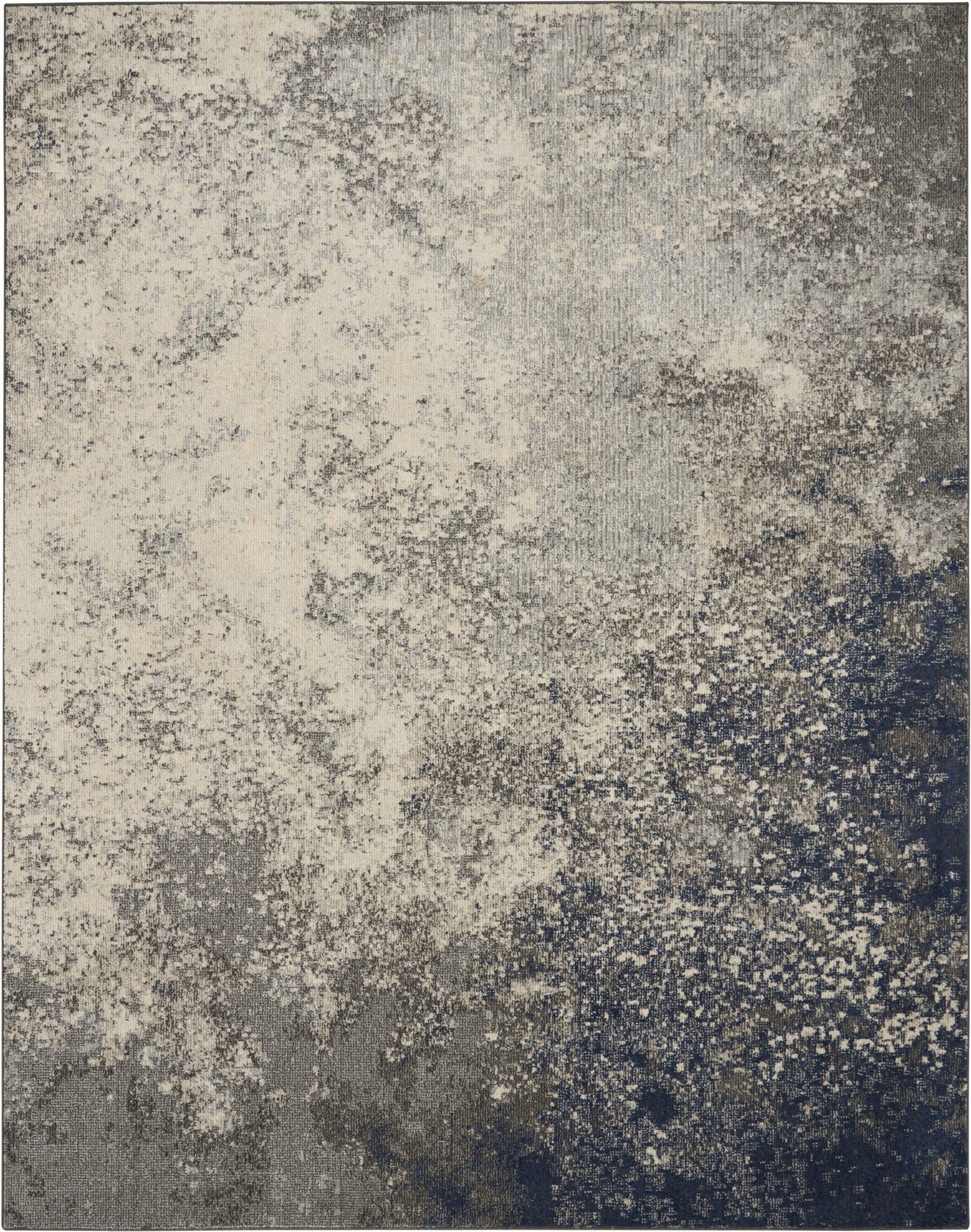 Nourison Passion PSN10 Charcoal Ivory Area Rug  Grey