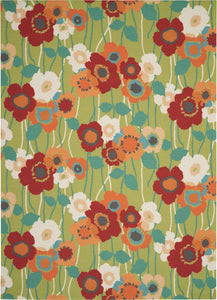 Waverly Sun N' Shade SND27 Seaglass Area Rug  Green