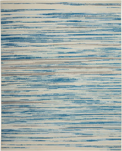 Nourison Jubilant JUB04 Blue Area Rug  Blue