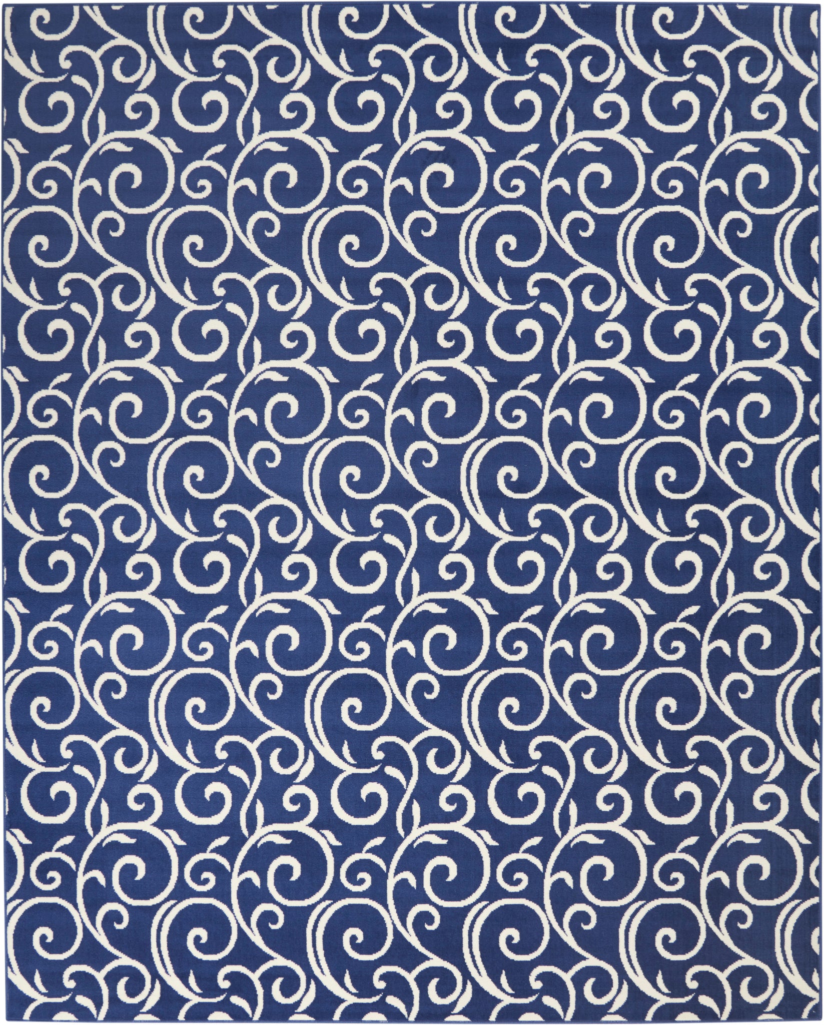 Nourison Grafix GRF19 Navy Area Rug  Blue