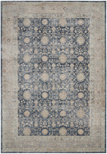 kathy ireland Home Malta MAI07 Navy Area Rug  Blue