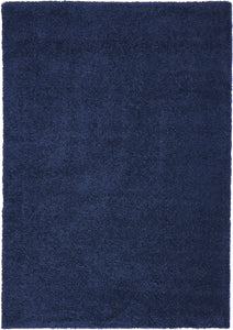 Nourison Malibu Shag MSG01 Navy Area Rug  Blue