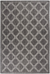 Nourison Country Side CTR02 Charcoal Area Rug  Grey