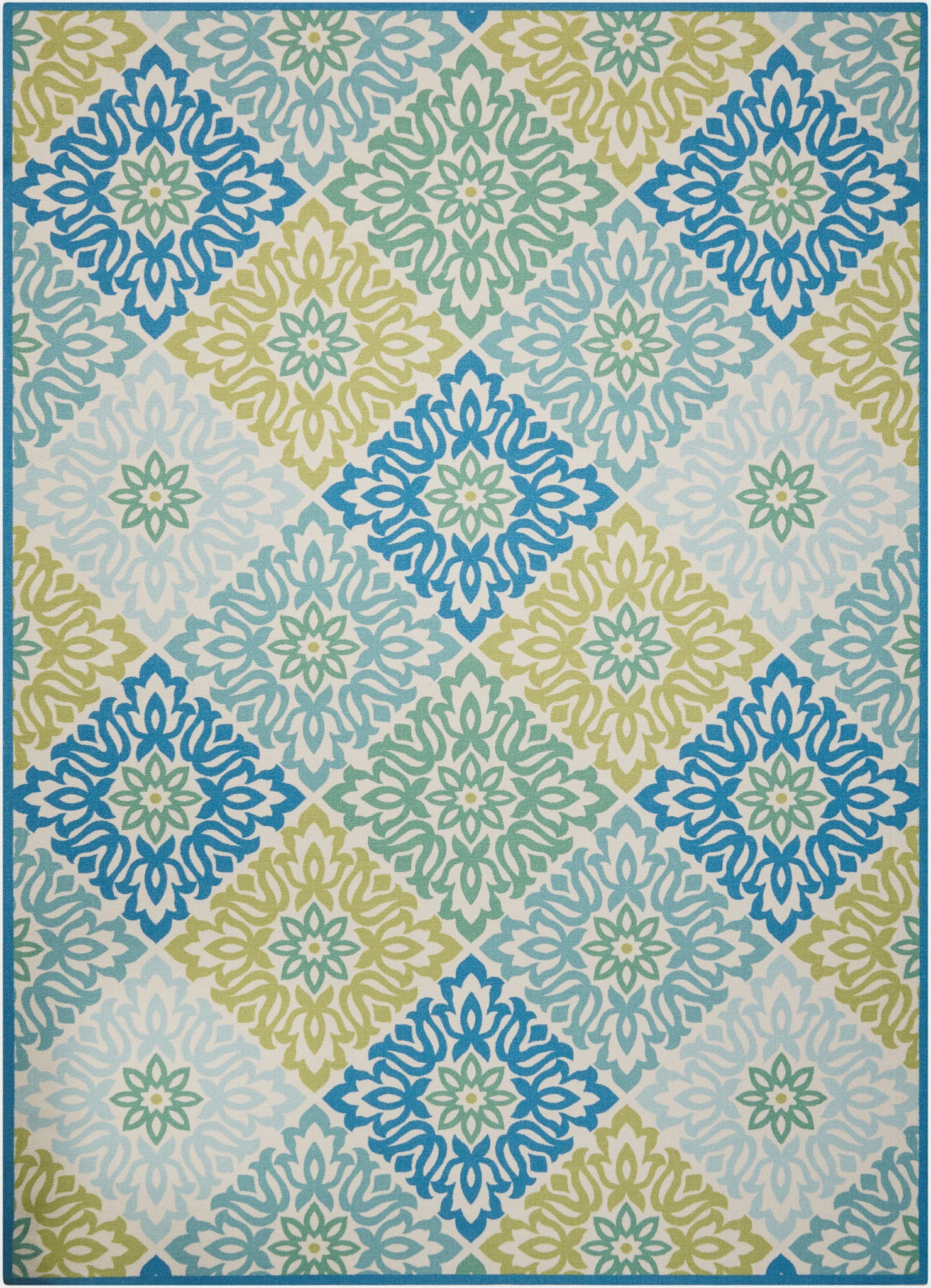 Waverly Sun N' Shade SND23 Marine Area Rug  Blue