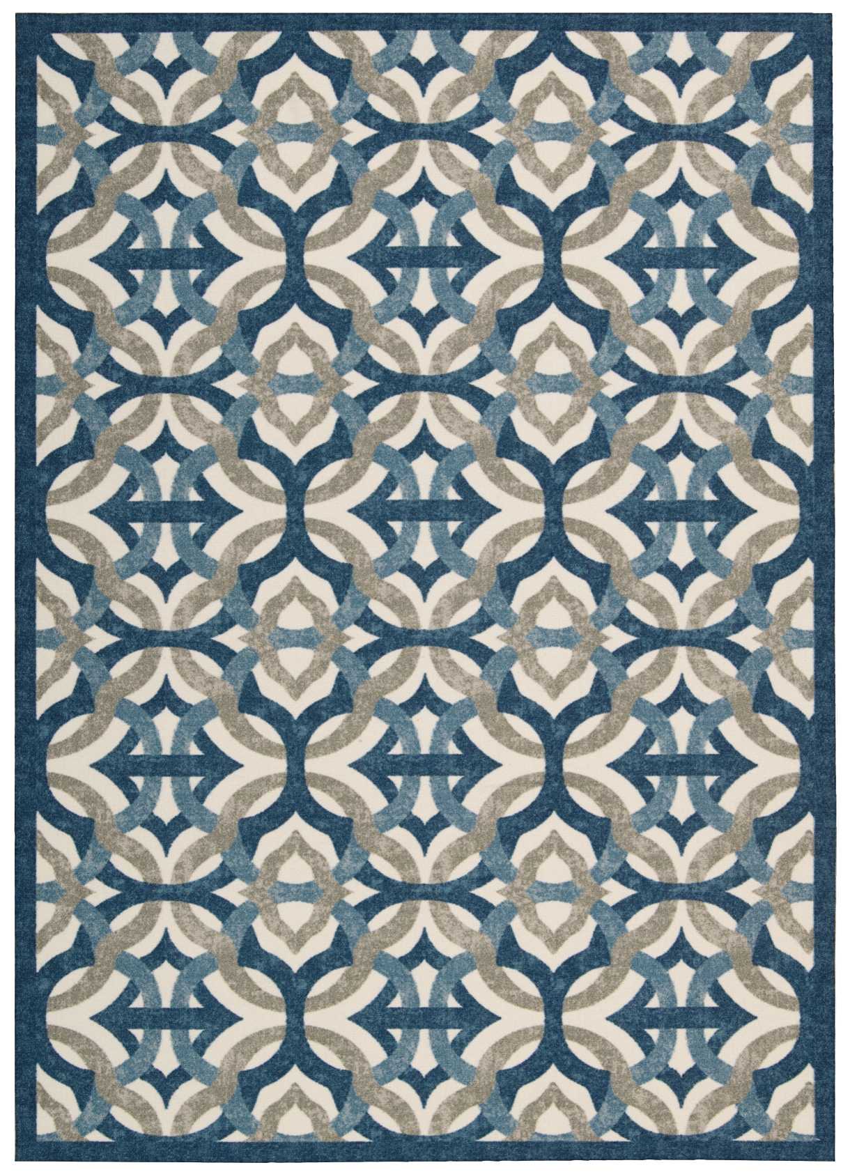 Waverly Sun N' Shade SND30 Celestial Area Rug  Blue