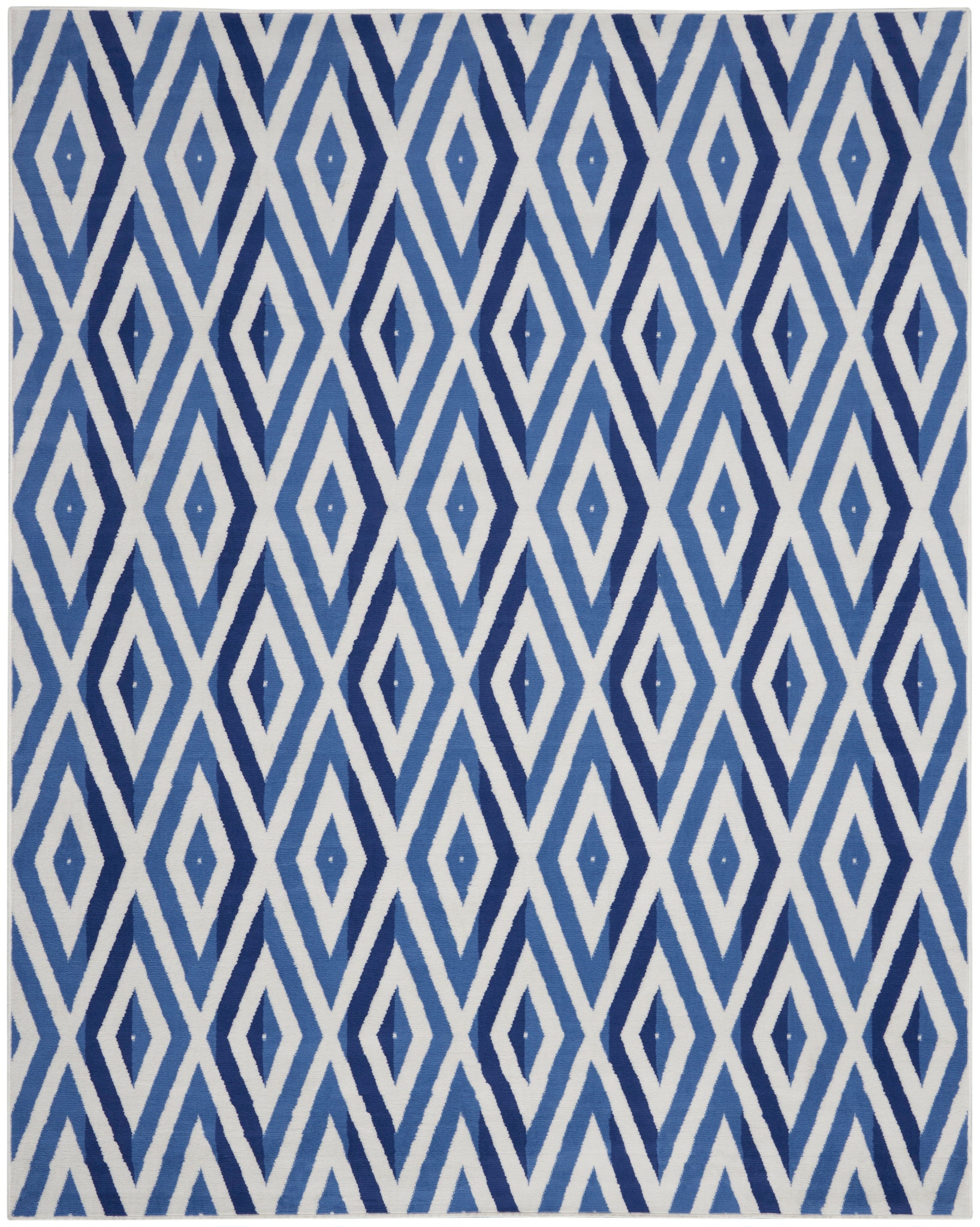 Nourison Whimsicle WHS04 Ivory Blue Area Rug  Blue