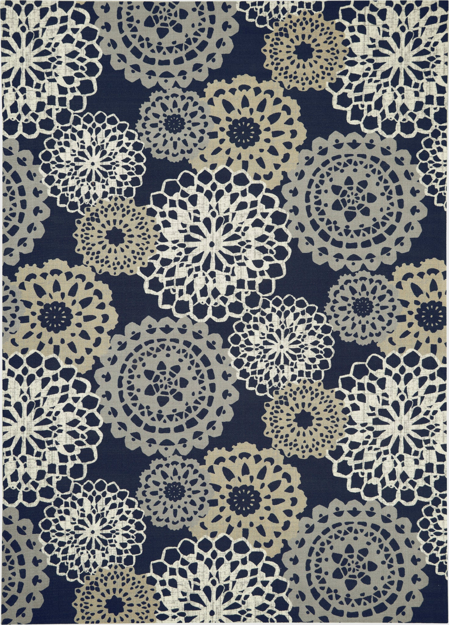 Waverly Sun N' Shade SND72 Black Area Rug  Black