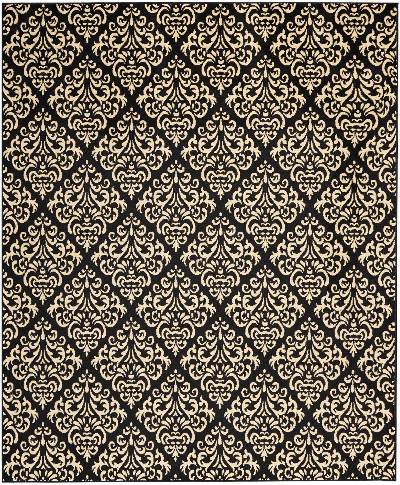 Nourison Grafix GRF06 Black Area Rug  Black