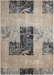 Nourison Maxell MAE03 Multicolor Area Rug  Grey